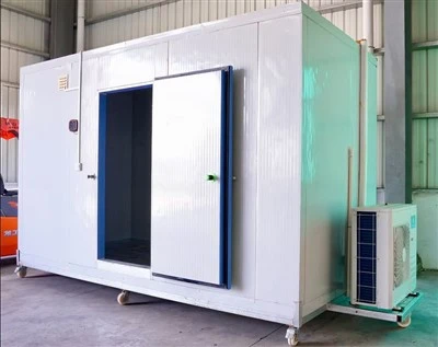 Cameră de depozitare la rece cu sistem de refrigerare
